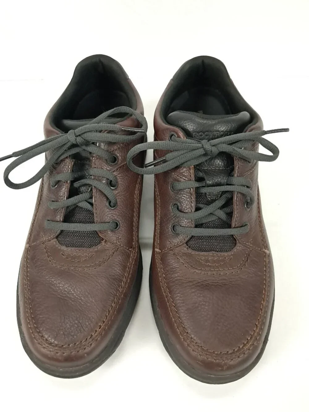 Rockport World Tour Walking Shoes Men 11 W WIDE Brown Leather Oxfords MWT11